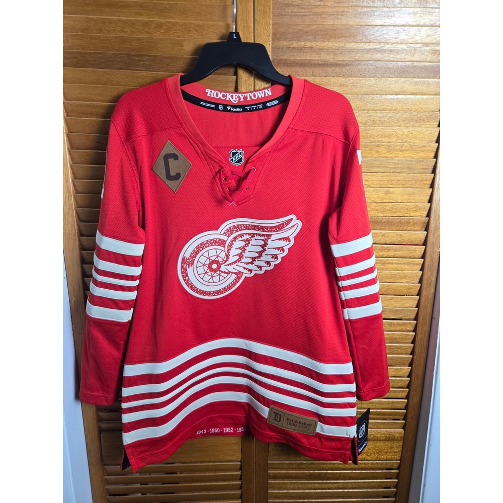Detroit Red Wings Larkin Fanatics Breakaway Centennial Jersey Womens Small